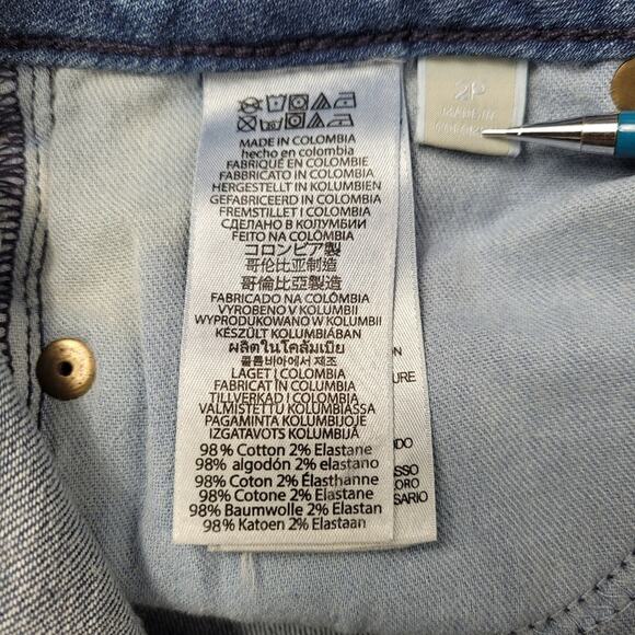 Michael Michael Kors Selma Skinny Polka Dot Jeans size 2P - Picture 13 of 16